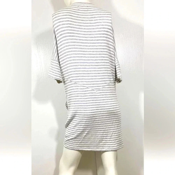Lou and Grey Striped Short Sleeve Shirt Dress Sz S Rayon - Picture 4 of 6